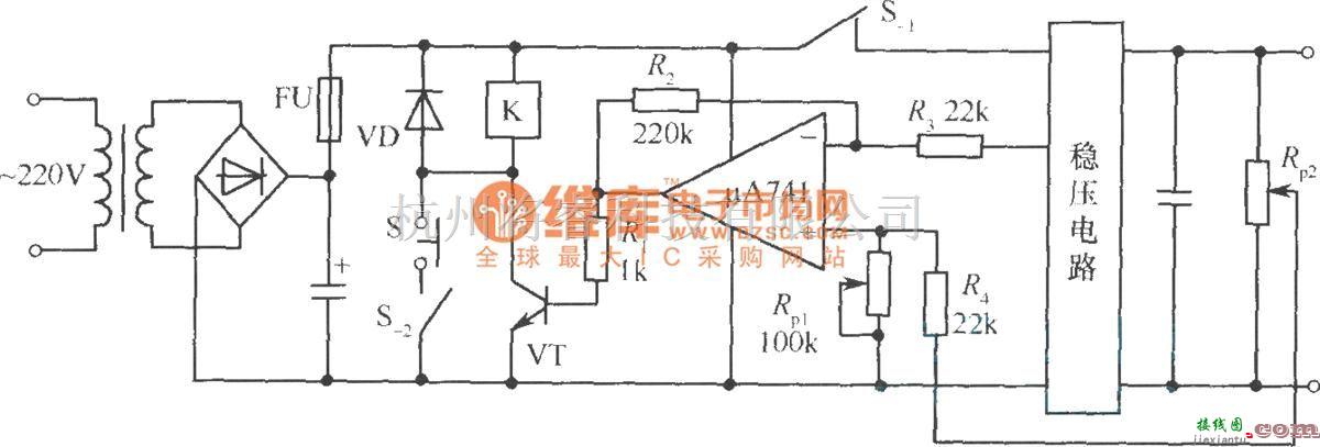 电源电路中的稳压电源增设过压保护电路实例  第1张