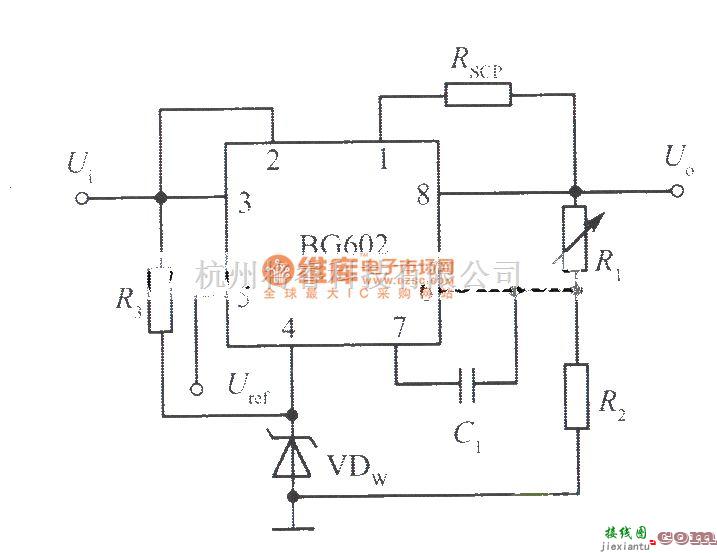 电源电路中的垫高零电位的BG602高输出电压集成稳压电源  第1张