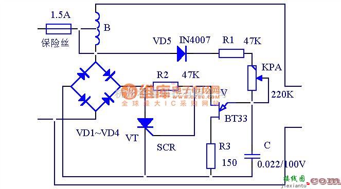电源电路中的全自动无触点交流稳压器电路  第1张