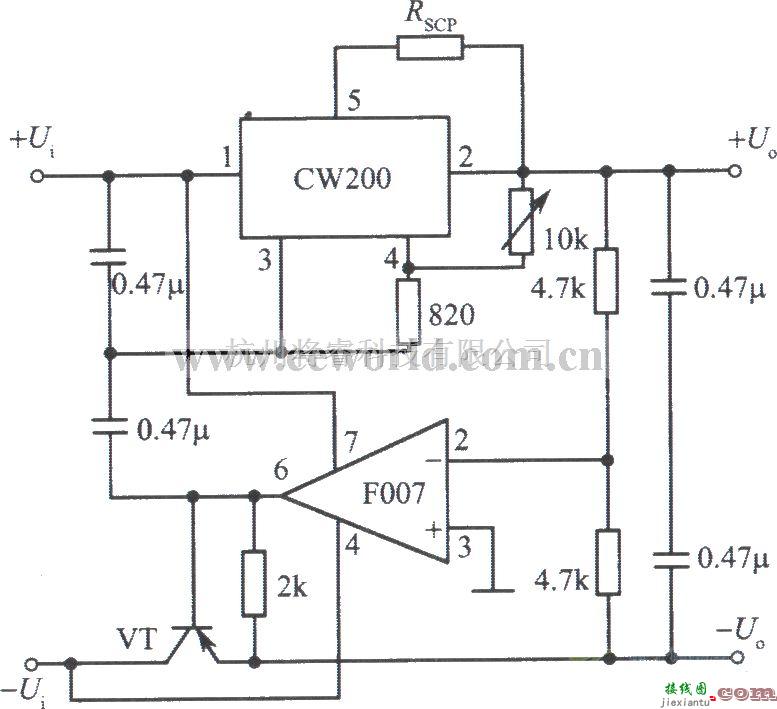 电源电路中的跟踪式集成稳压电源CW200  第1张