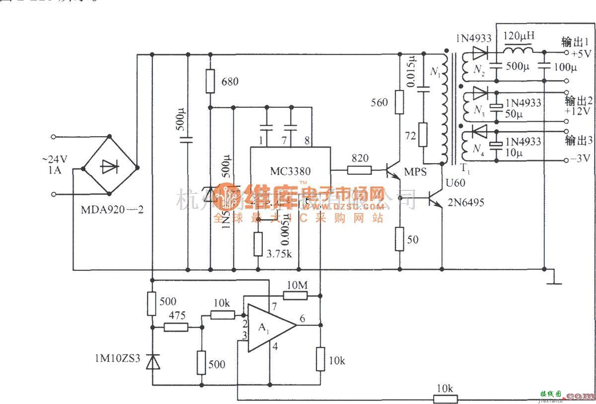 电源电路中的多路输出开关稳压电源  第1张