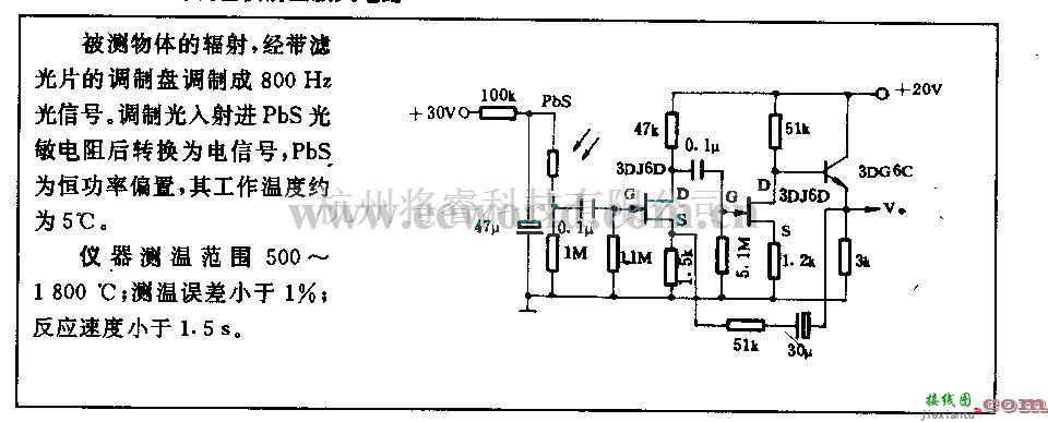 电源电路中的红外测温仪前置放大电路  第1张