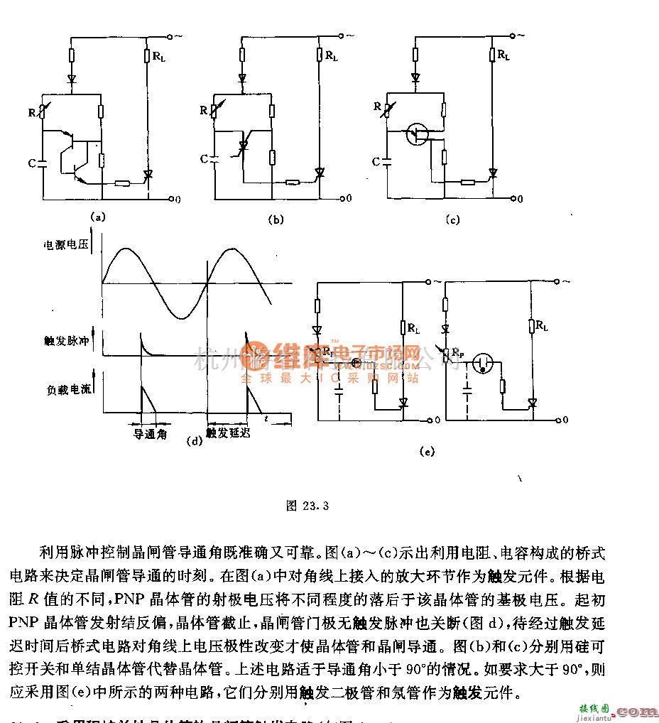 电源电路中的晶闸管脉冲触发电路的基本形式  第1张