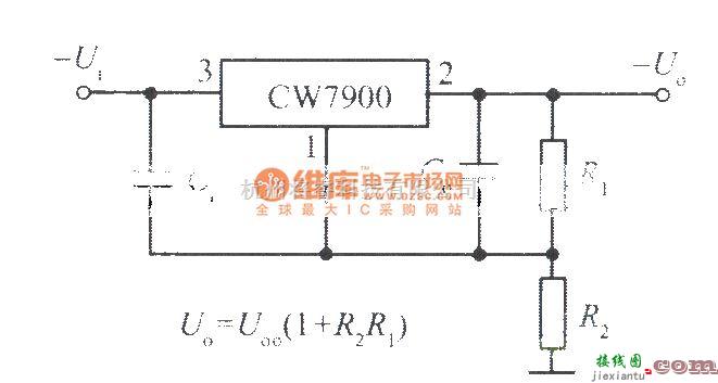 电源电路中的高输出电压集成稳压电源电路之一  第1张