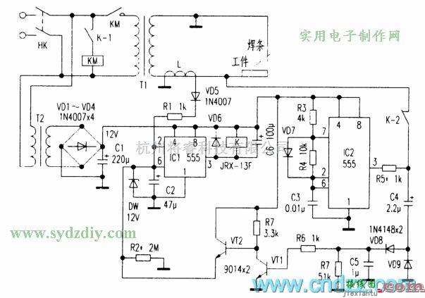 电源电路中的交流电焊机空载节电电路  第1张