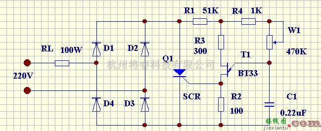 电源电路中的可控硅交流调压器电路  第1张