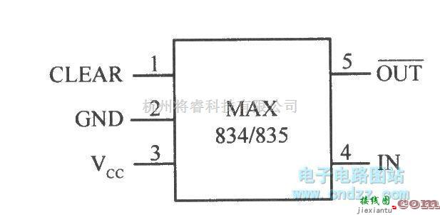 电源电路中的微功耗带锁存输出的电压检测集成芯片MAX834/835  第1张