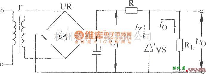 电源电路中的硅稳压管稳压电路  第1张