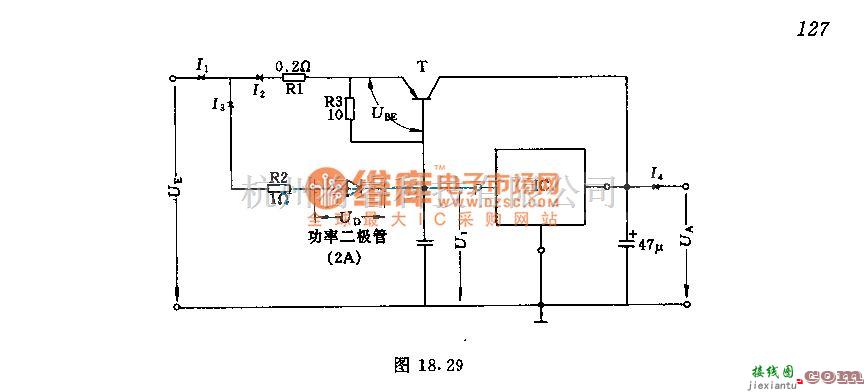 电源电路中的具有电流限制的大电流稳压电路  第2张