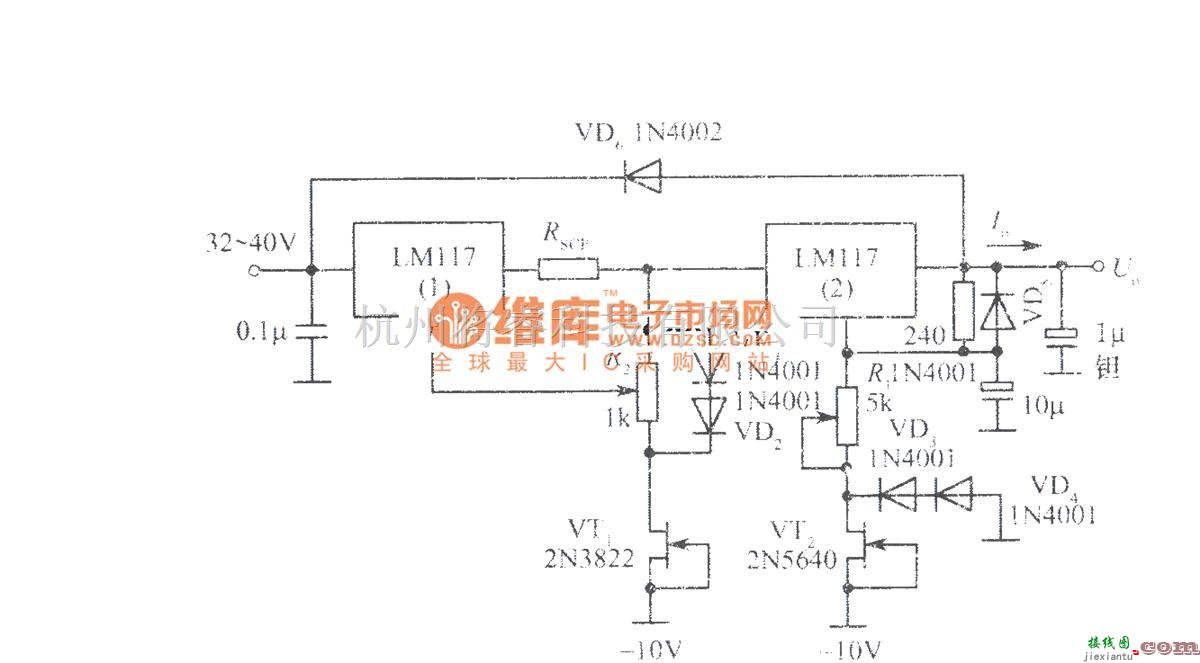 电源电路中的输出电流和输出电压可调的稳压电源  第1张