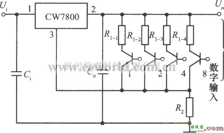电源电路中的数控集成稳压电源电路  第1张