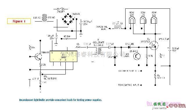 电源电路中的使用灯泡的通用电源负载电路  第1张