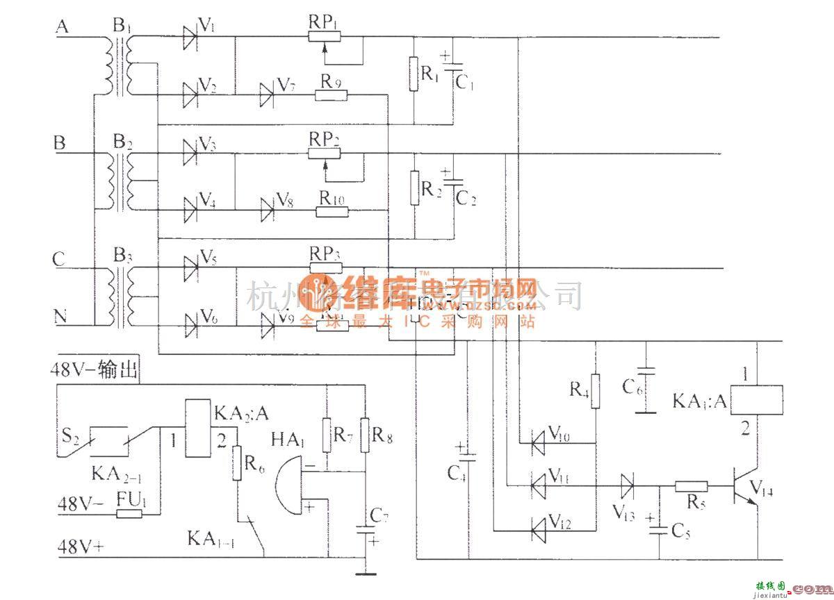 电源电路中的交流配电单元监测告警电路P50-II  第1张