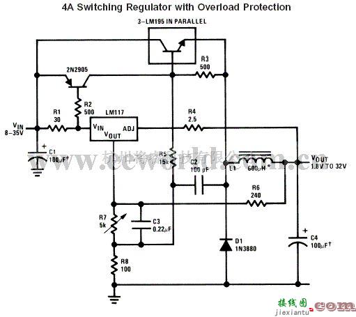 电源电路中的三端稳压器扩流电路  第5张