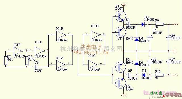 电源电路中的单电源转正负电源电路  第1张