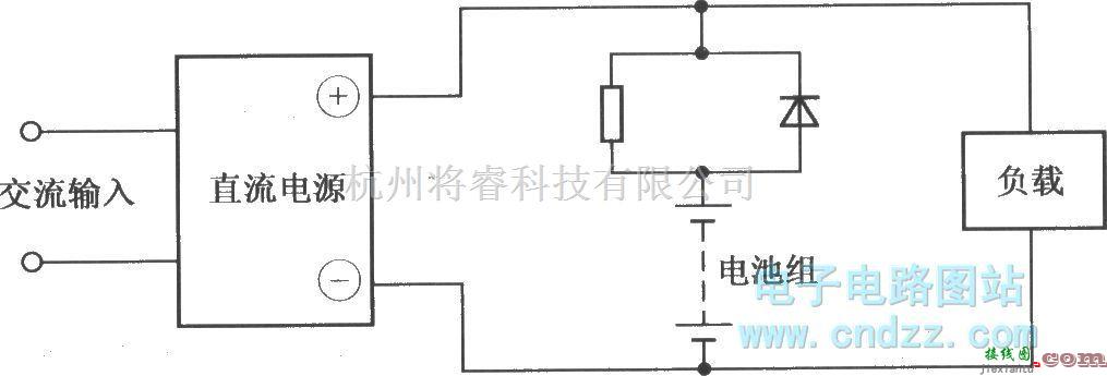 电源电路中的涓充方式的简单示意图  第1张