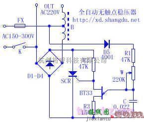 电源电路中的全自动无触点稳压器电路  第1张