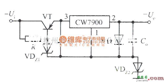 电源电路中的高输入一高输出电压集成稳压电源电路之一  第1张