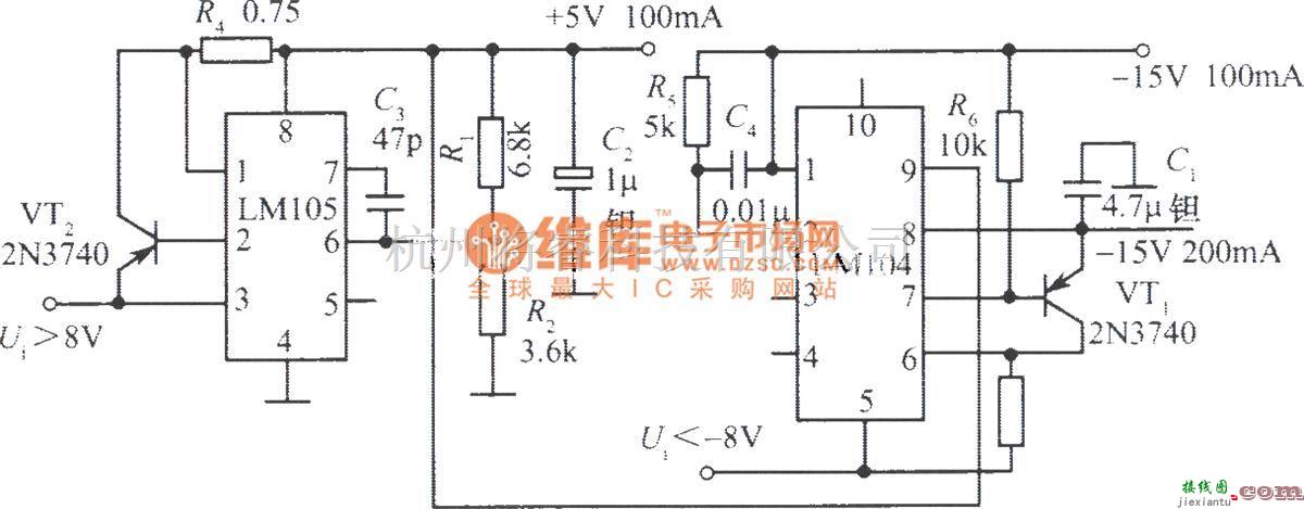 电源电路中的跟踪稳压电源  第1张