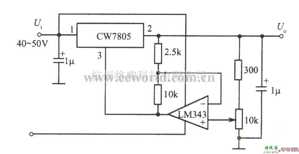 电源电路中的1～35V可调输出稳压电源电路  第1张