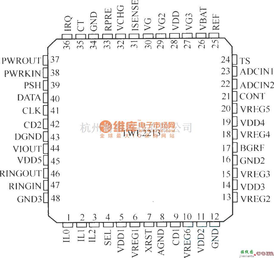 电源电路中的TWL2213引脚排列图  第1张