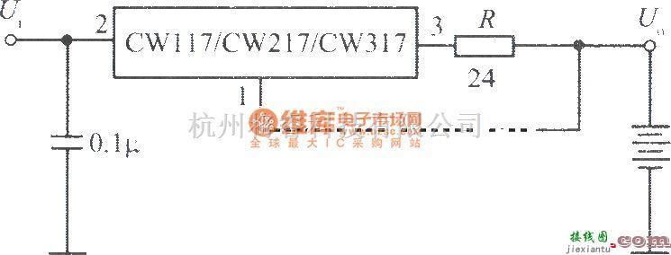 电源电路中的CW117组成的恒电流电池充电器  第1张