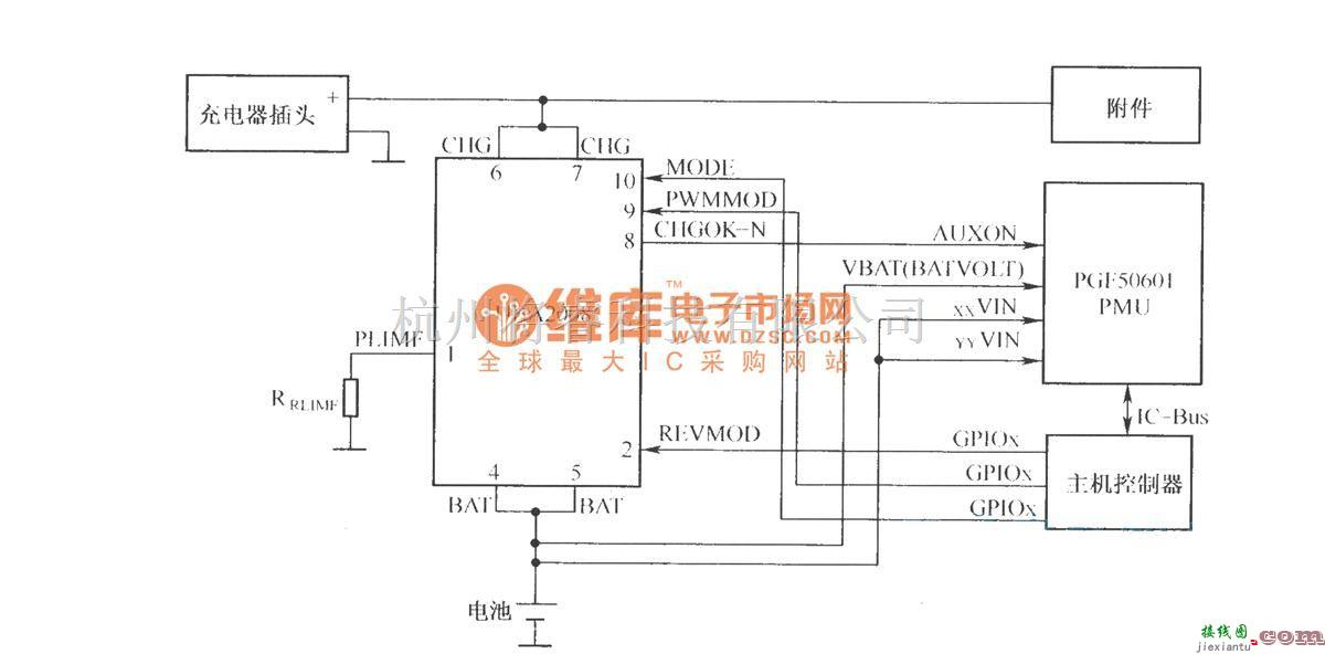 电源电路中的采用UBA2008充电开关芯片构成的充电电路  第1张