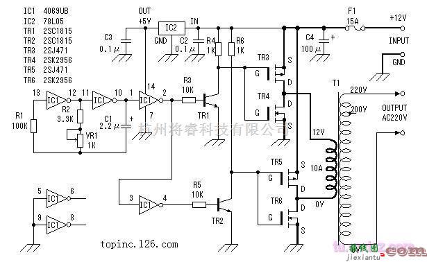 电源电路中的业余制作逆变器电路应用图  第1张