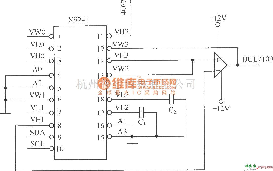 电源电路中的X9241的功能框图及应用  第2张