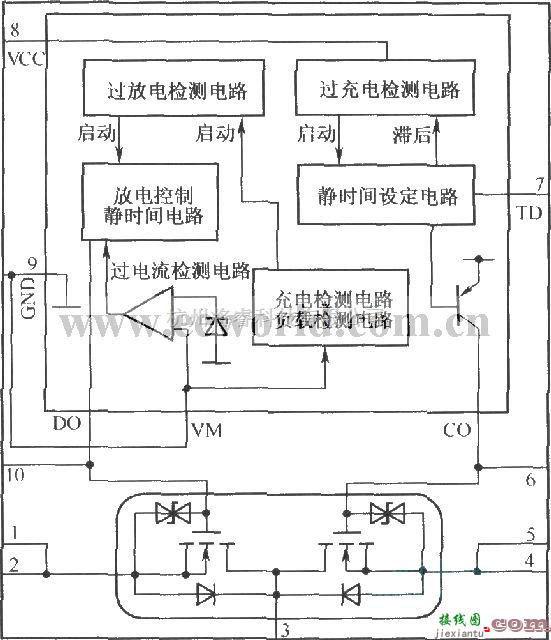 电源电路中的MCP组件MMl521XV的内部结构框图及其保护电路  第1张