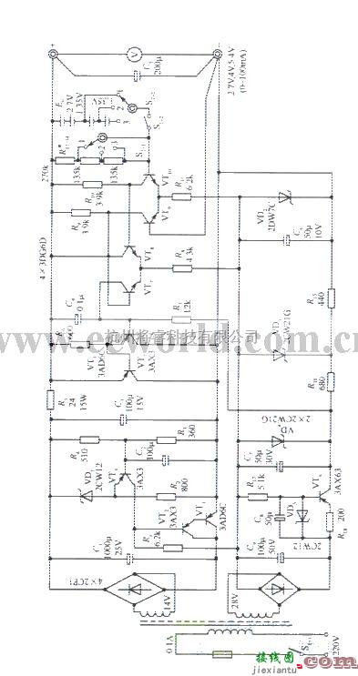 电源电路中的2V﹑4V﹑6V分挡输出的精密稳压电源电路  第1张