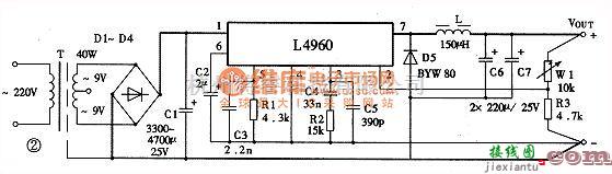 电源电路中的5-12V连续可调稳压电源电路  第1张