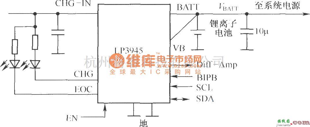 电源电路中的LP3945构成的充电电路  第1张