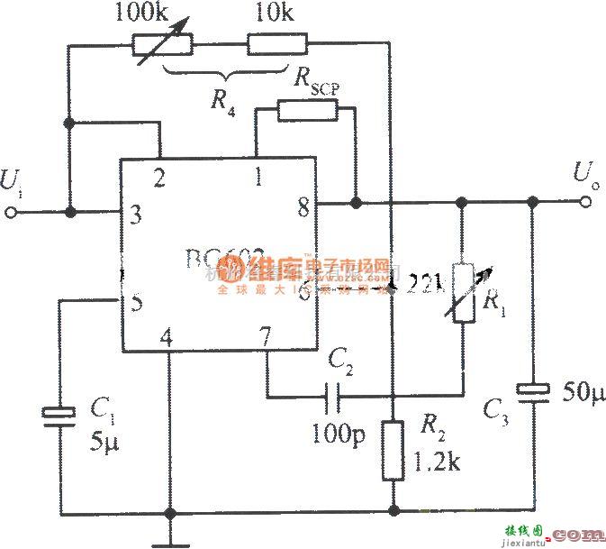 电源电路中的BG602组成的高稳定度的集成稳压电源  第1张