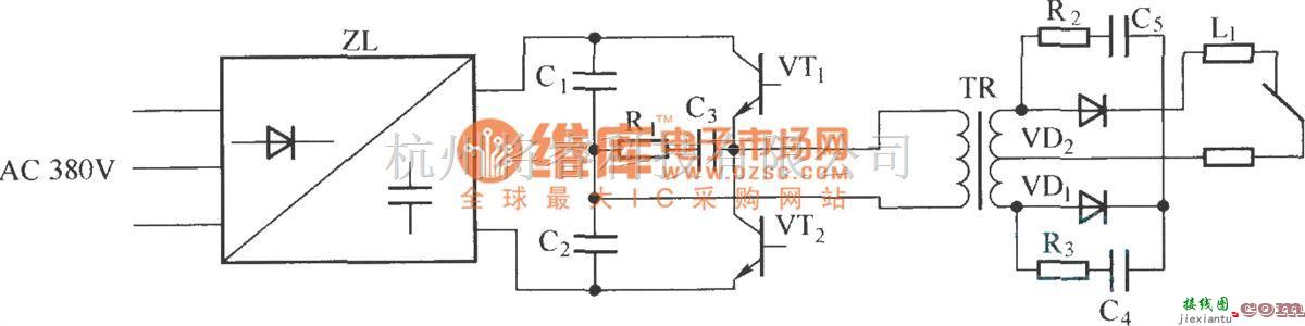 IGBT应用电路中的ZX7—315型弧焊电源工作原理图  第1张