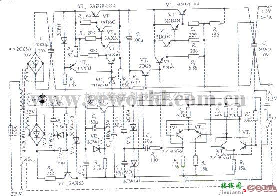 电源电路中的1.5V精密稳压电源电路  第1张