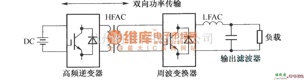 IGBT应用电路中的双向电压源高频链逆变器框图  第1张