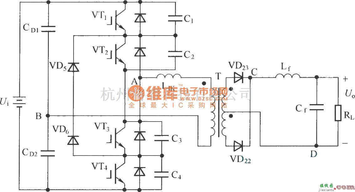 IGBT应用电路中的零电压开关三电平直流变换器  第1张