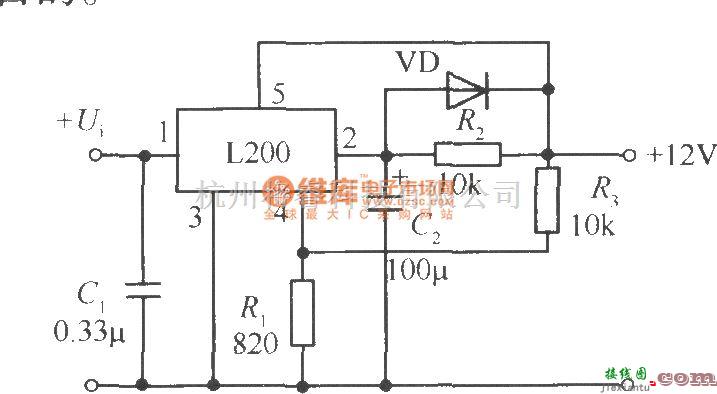电源电路中的L200构成电源中的软启动电路  第1张
