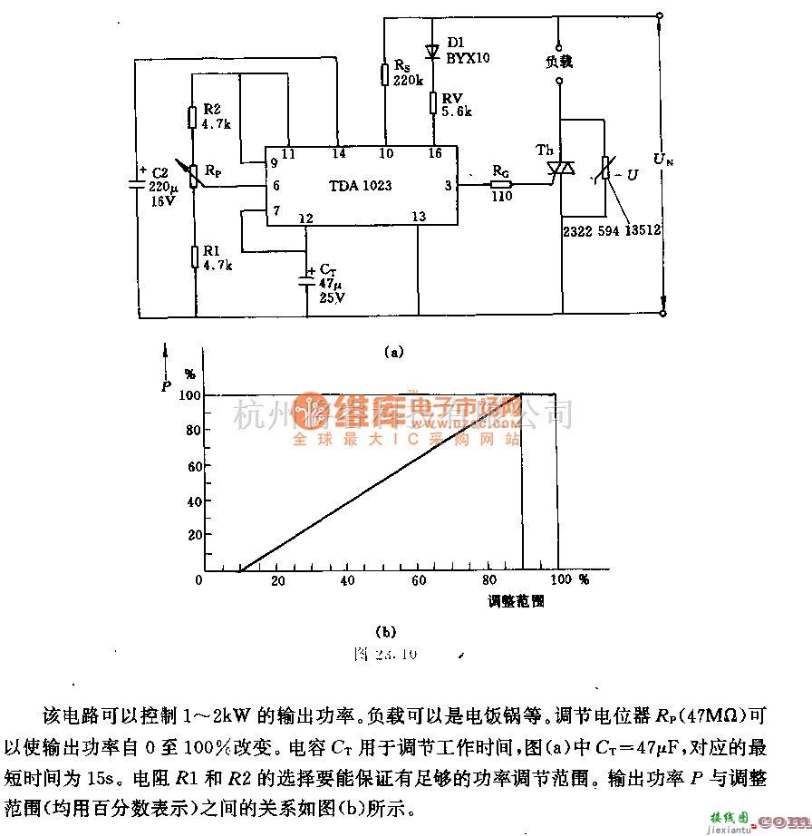 电源电路中的采用集成触发器TD1028的晶闸管电路  第1张