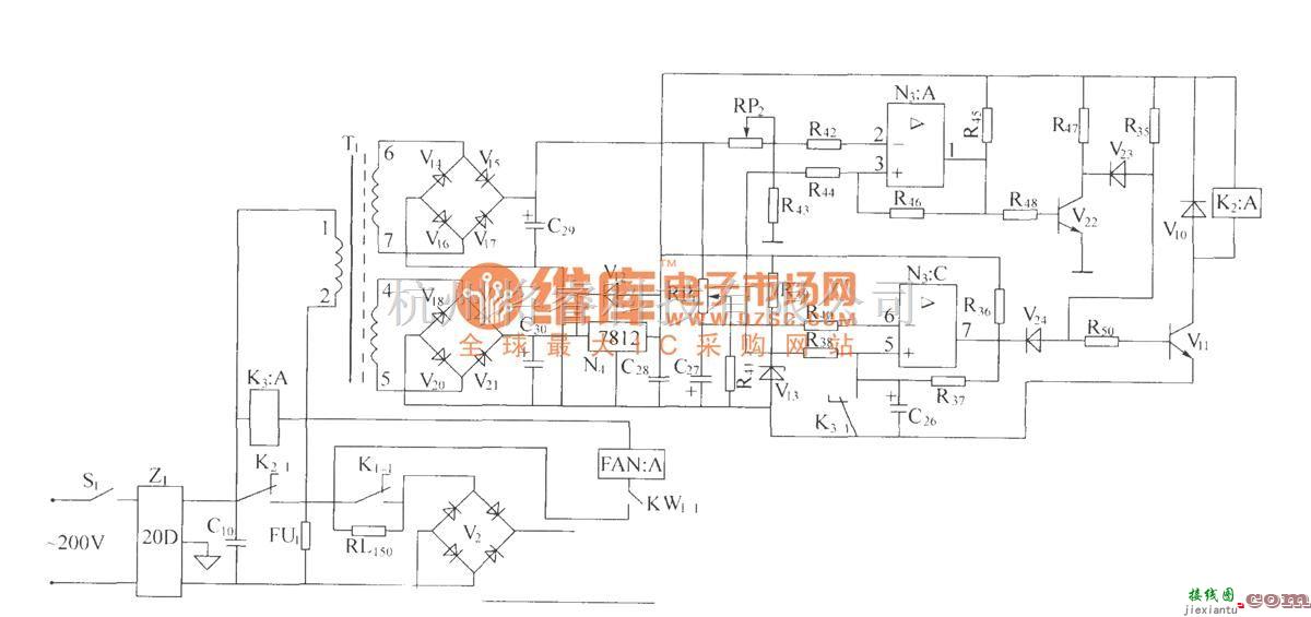 通信电源中的DZW75-48/50(50II)交流过压、欠压保护电路  第1张