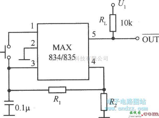 电源电路中的MAX834/835的典型应用电路  第1张