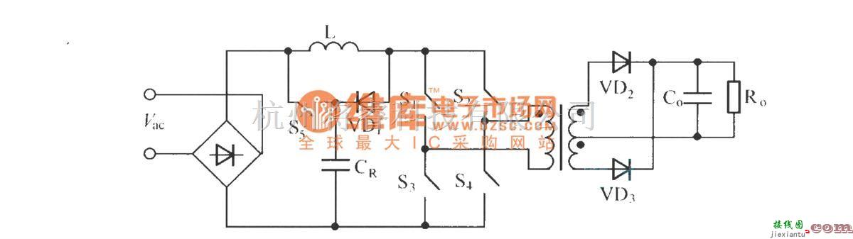 电源电路中的l3并联式单级Boost型PFC变换器  第1张