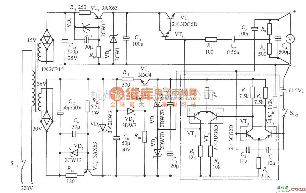 电源电路中的2V精密稳压电源电路  第1张