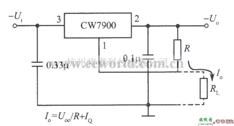 电源电路中的CW7900构成的恒流源电路  第1张