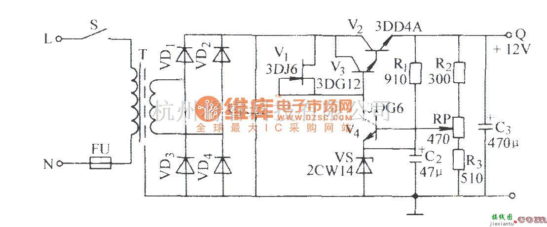 电源电路中的业余精密稳压电路  第1张