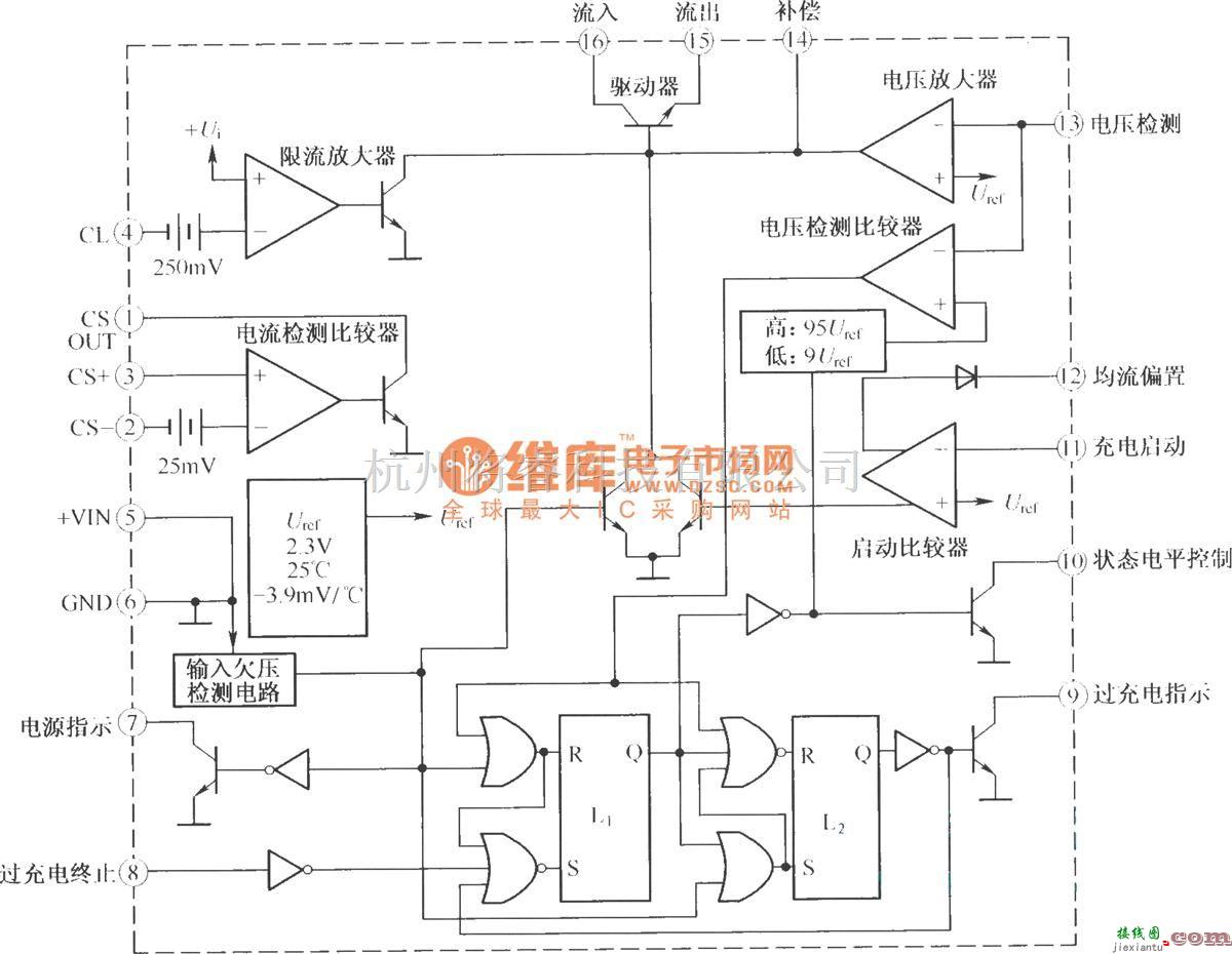 电源电路中的UC3906的内部结构  第1张