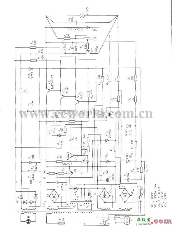 电源电路中的1～30V﹑5A稳压电源电路  第1张