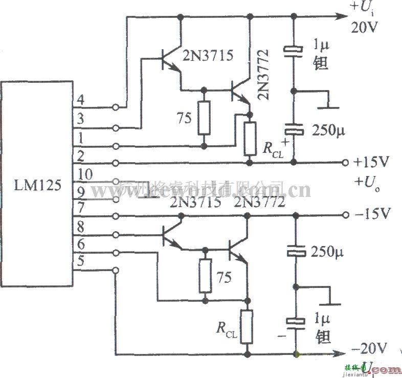 电源电路中的±15V双跟踪稳压电源  第1张