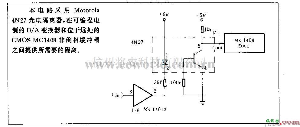 电源电路中的D/A从变换器的l 500 v隔离电路  第1张